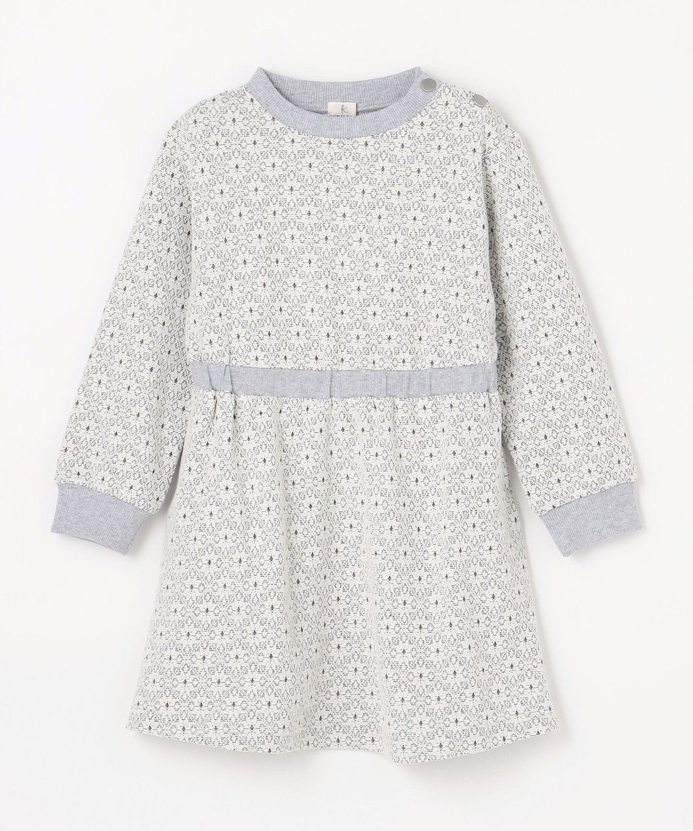 組曲 KIDS 【110-140㎝】 フロストフラワージャガード ワンピース 