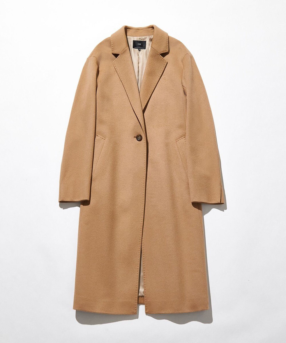 23区 S ウールカシミヤビーバー チェスター コート 