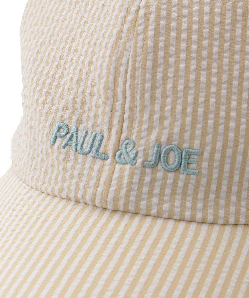 MOONBAT PAUL&JOE ACCESSOIRES(ポール&ジョー）ロゴ入り 深キャップ 帽子 ネコチャーム付 UVカット 