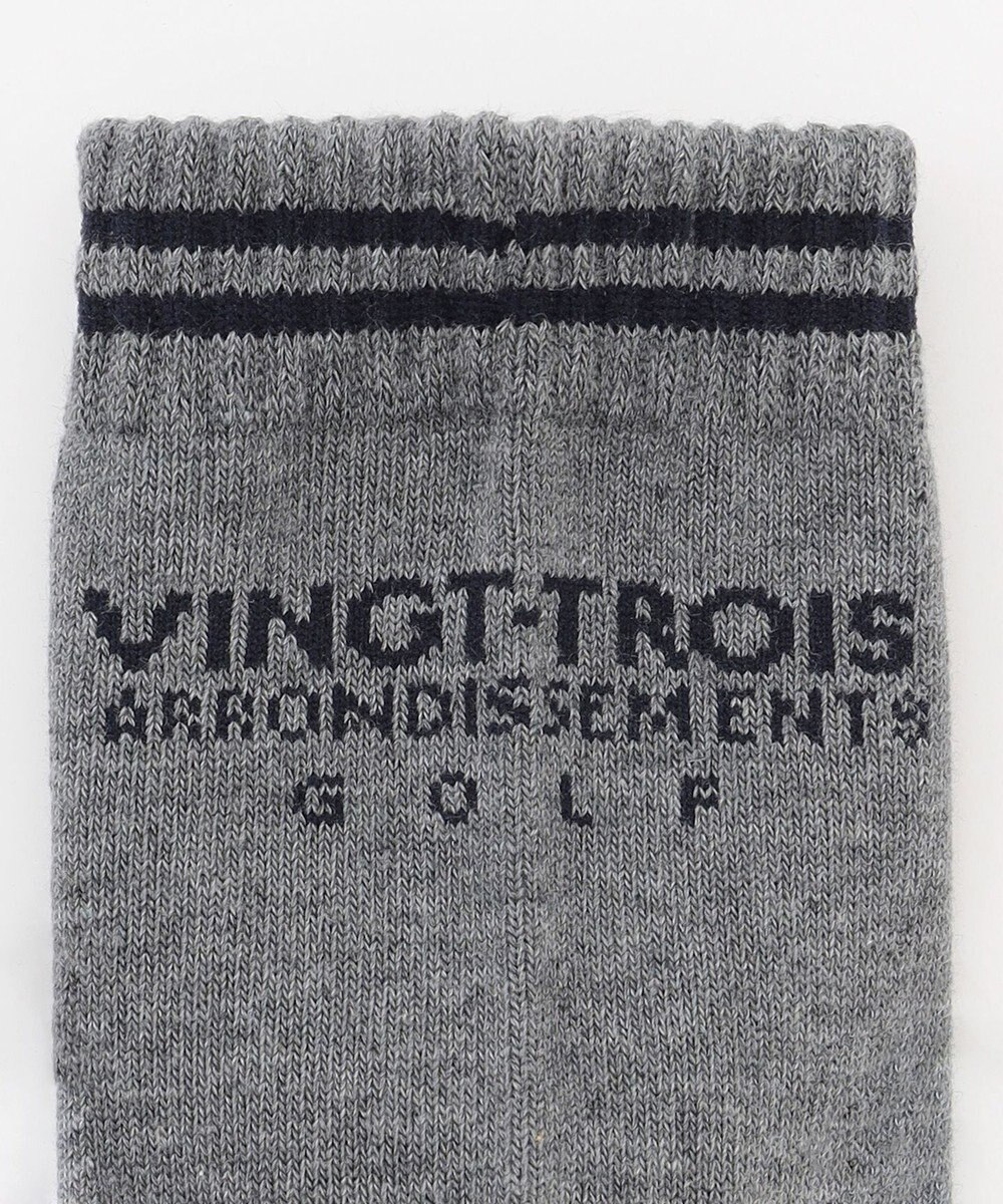 23区GOLF 【MEN】バックロゴレギュラーソックス　１８ｃｍ 