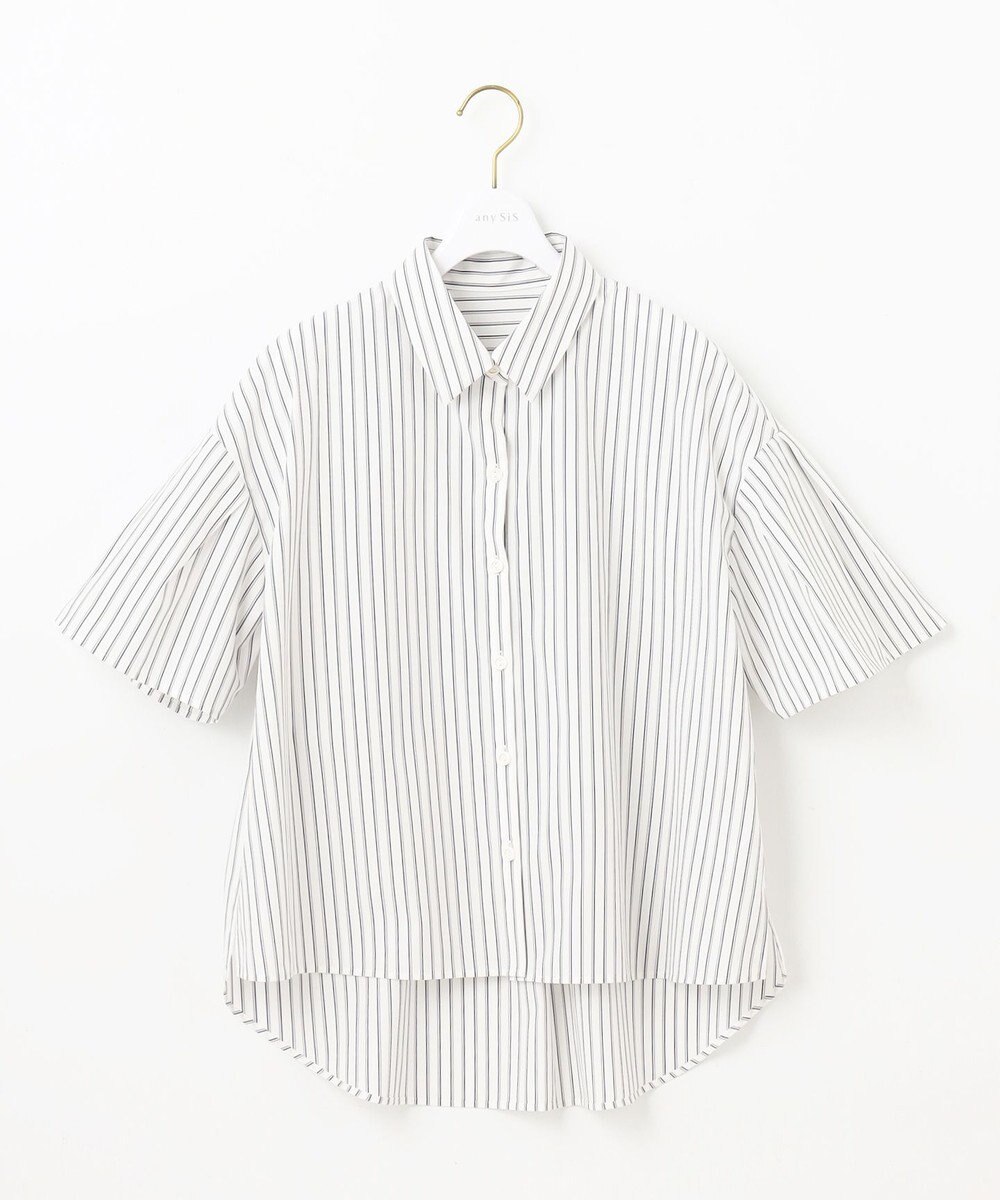 ANY SIS S 【洗える】クロップド シャツ 