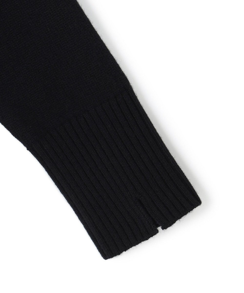 ICB L ソフトカシミヤミックス インターシャ ハイネックニット 