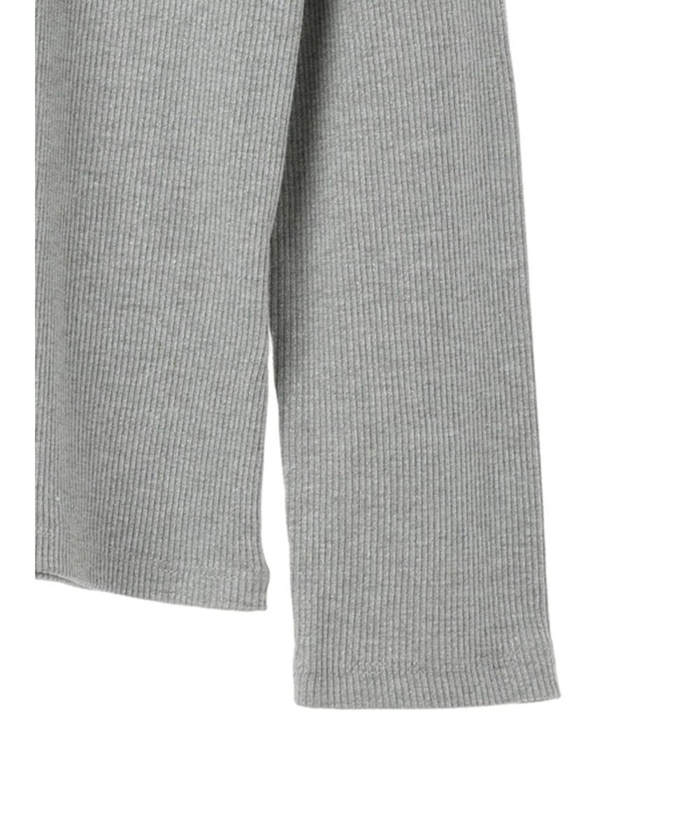 earth music&ecology ラメテレコハイネックプルオーバー 