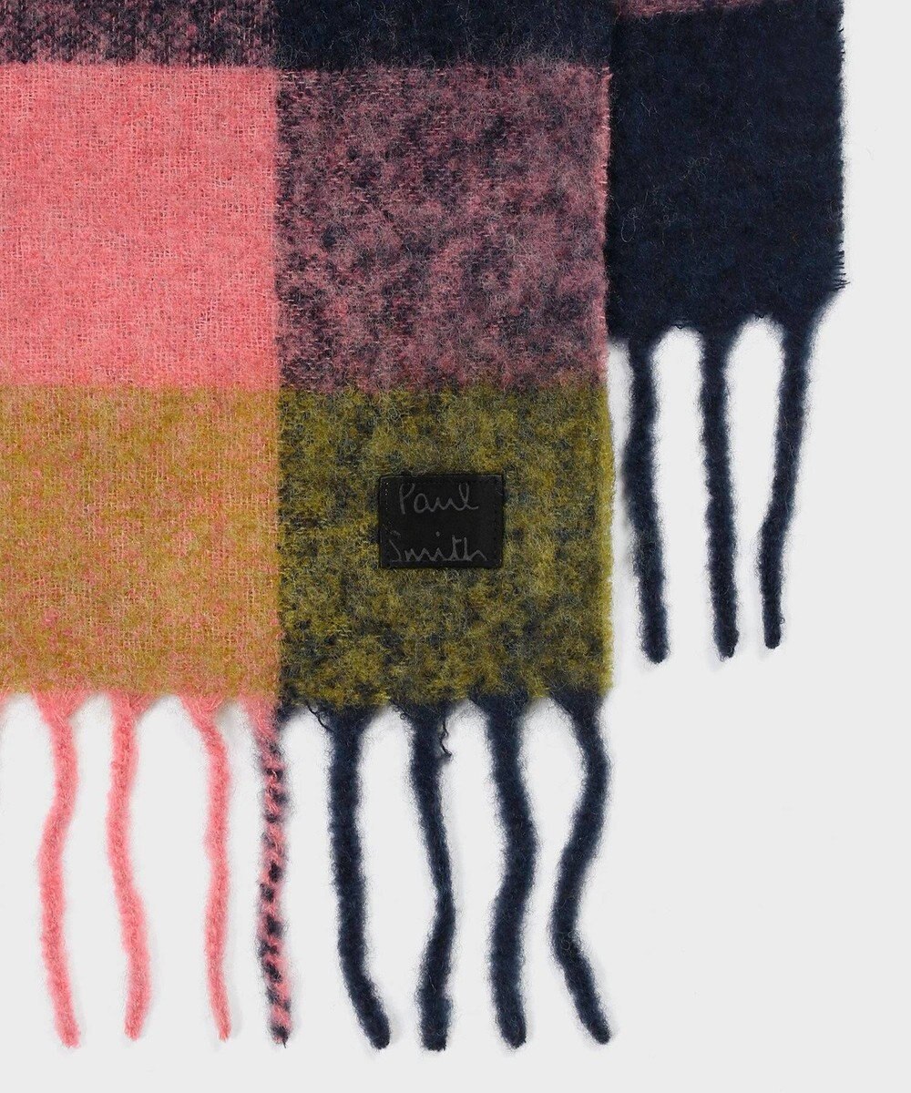 Paul Smith ソフトメリノ チェック マフラー 