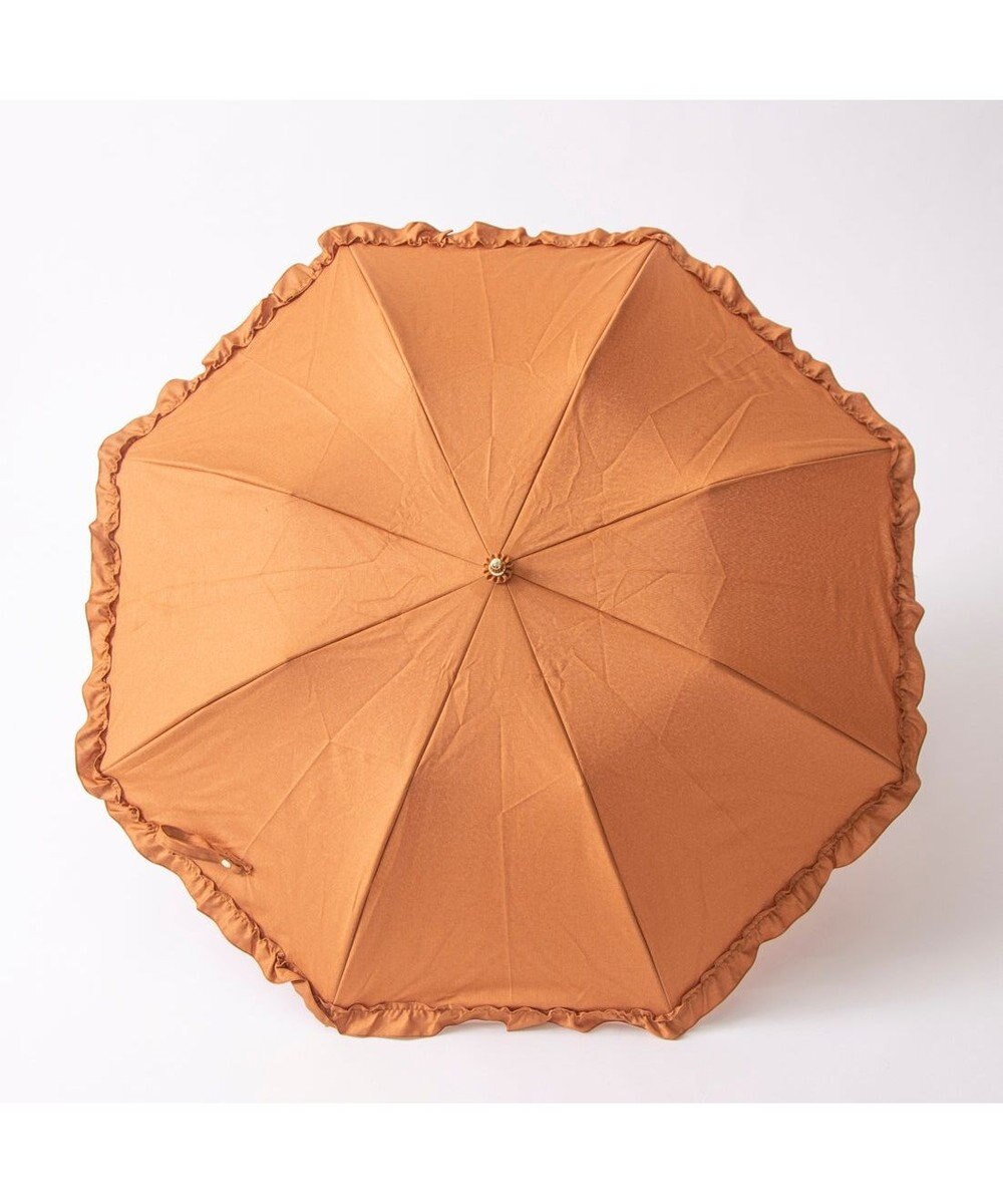 UNBILLION カシュネ cachenez / 【晴雨兼用】【日傘】 シャンプレーフリルトップレス折りたたみ傘 