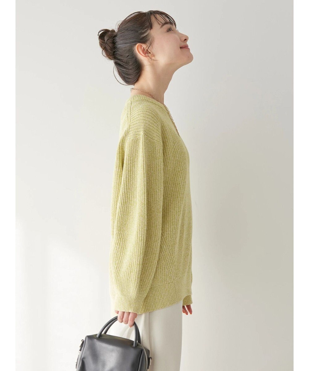 AMERICAN HOLIC 片畦クルーネックニットプルオーバー 