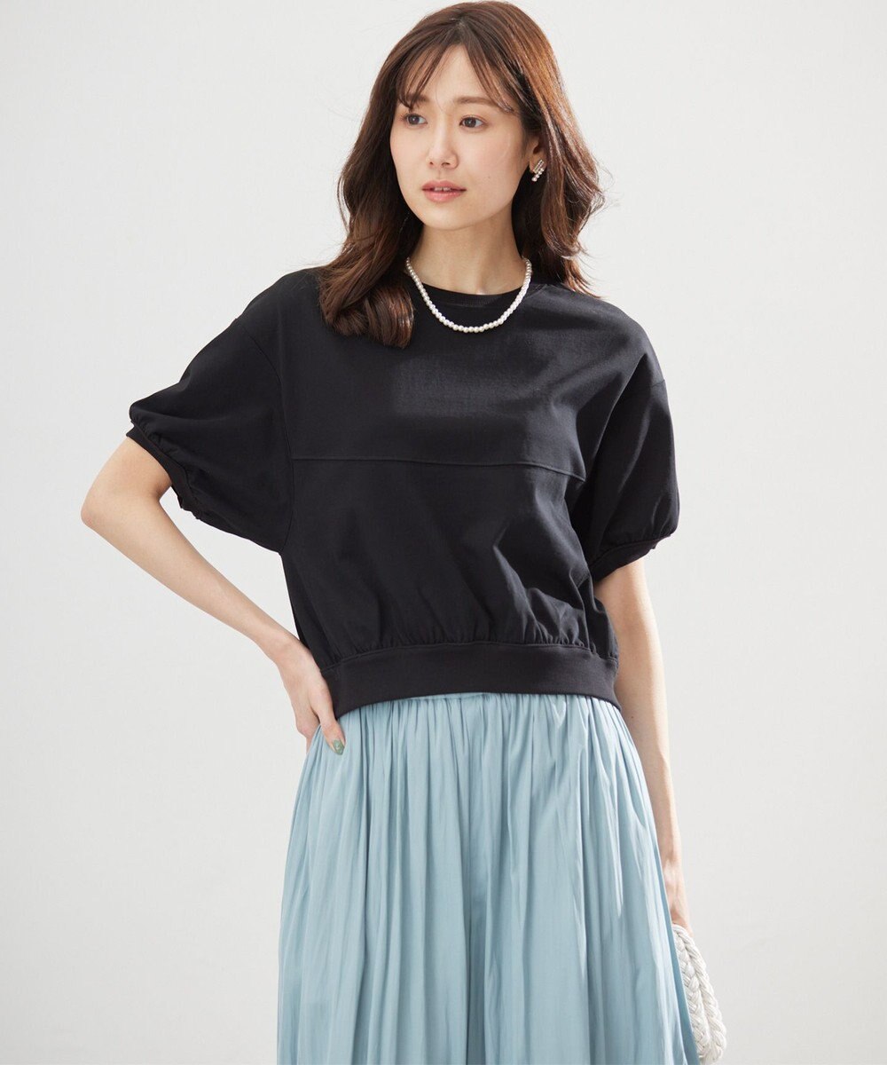 組曲 L 【WEB限定】クールプレーティング天竺スエットライク カットソー 