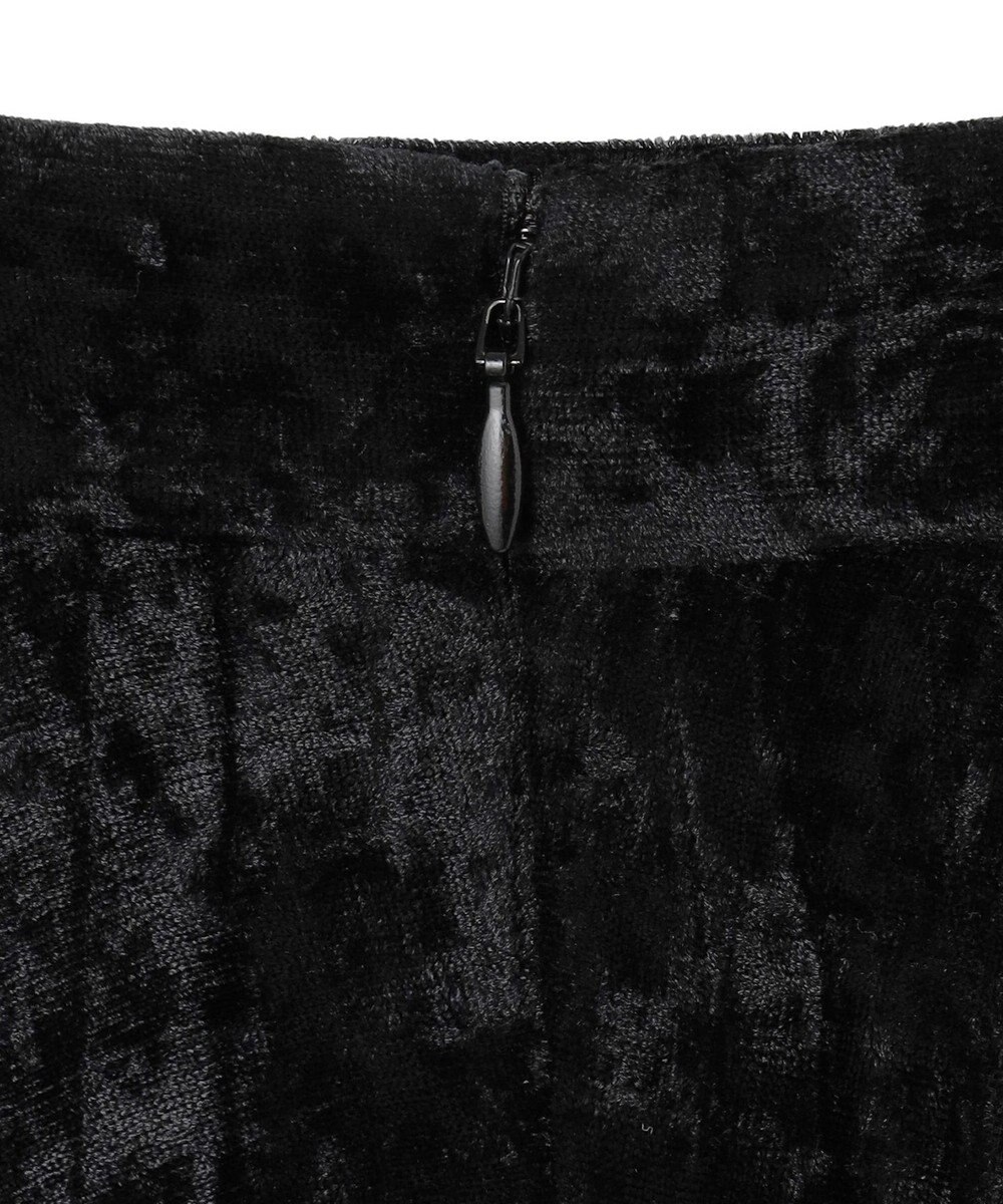 ICB 【洗える】 シアーベルベット プリーツスカート 