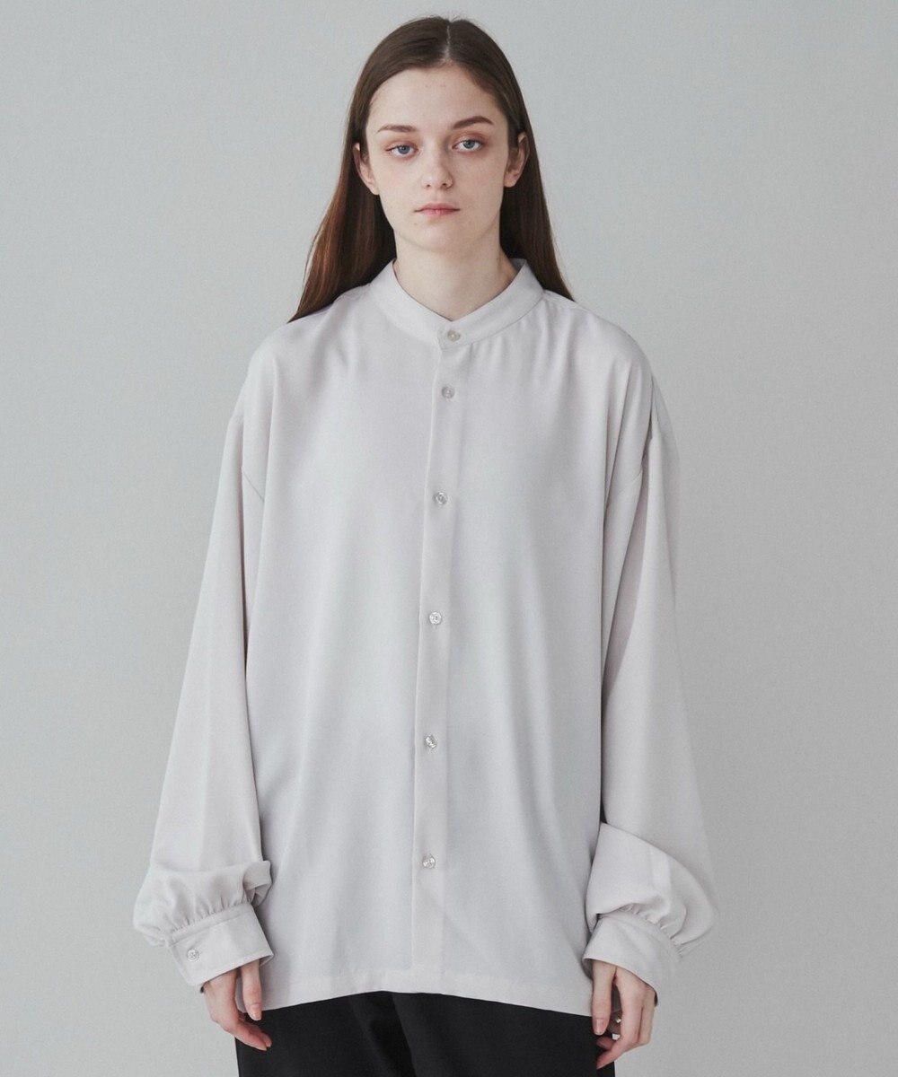 WEGO トロミBIGバンドカラーシャツ 