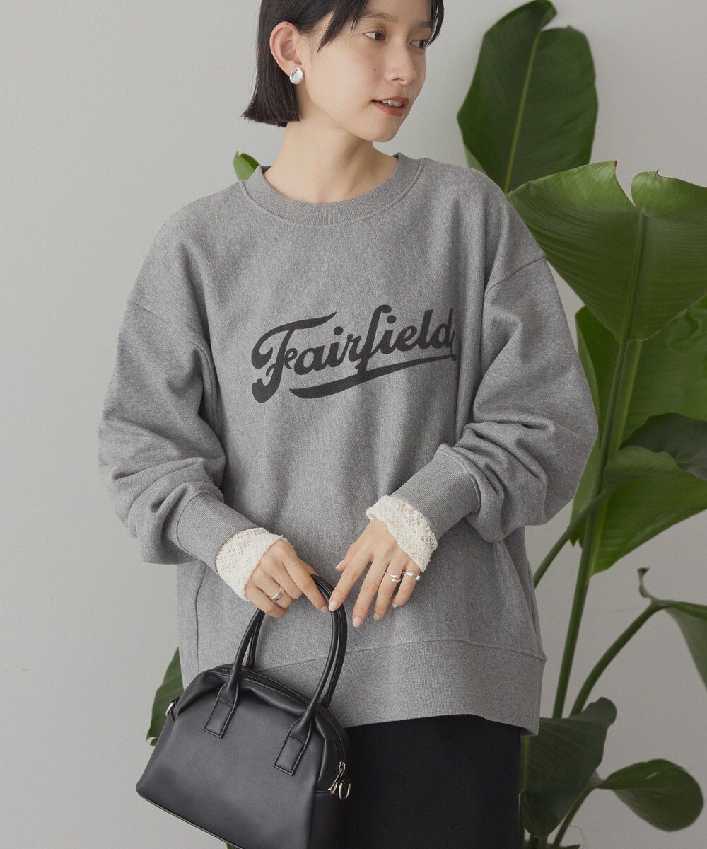 AMERICAN HOLIC Fairfield フロッキースウェットプルオーバー 
