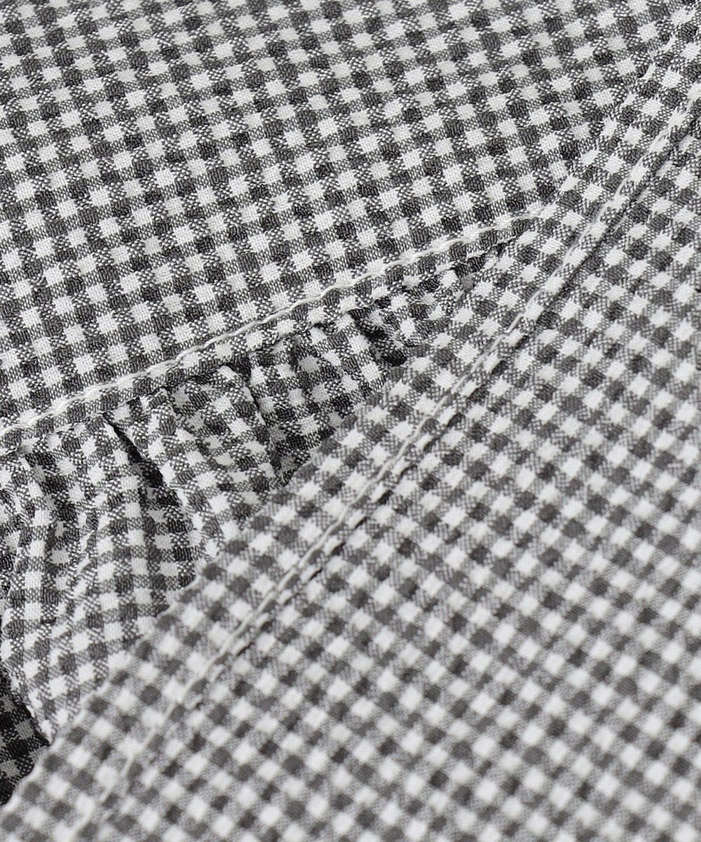 ANY 【WEB限定/洗濯機可】サッカーギャザーペプラムブラウス 