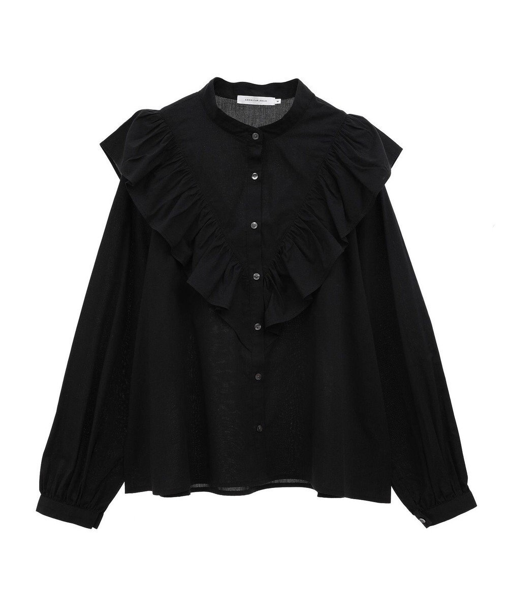 AMERICAN HOLIC スタンドカラーフリルブラウス 