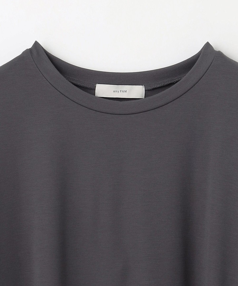 ANY ストレッチピケフリルTシャツ 