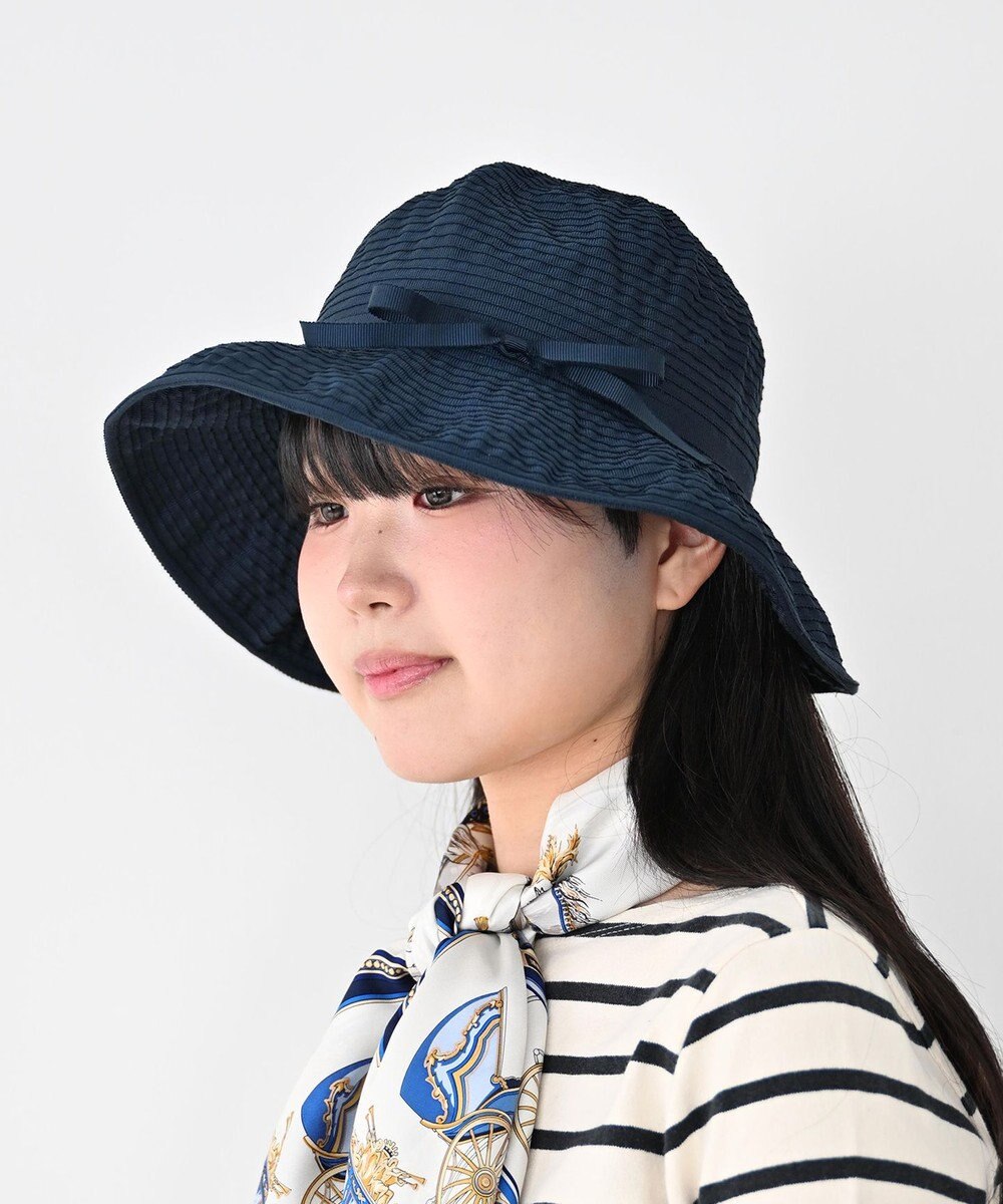 石田製帽 〈25SS新作〉グログランリボン ソフトハット 