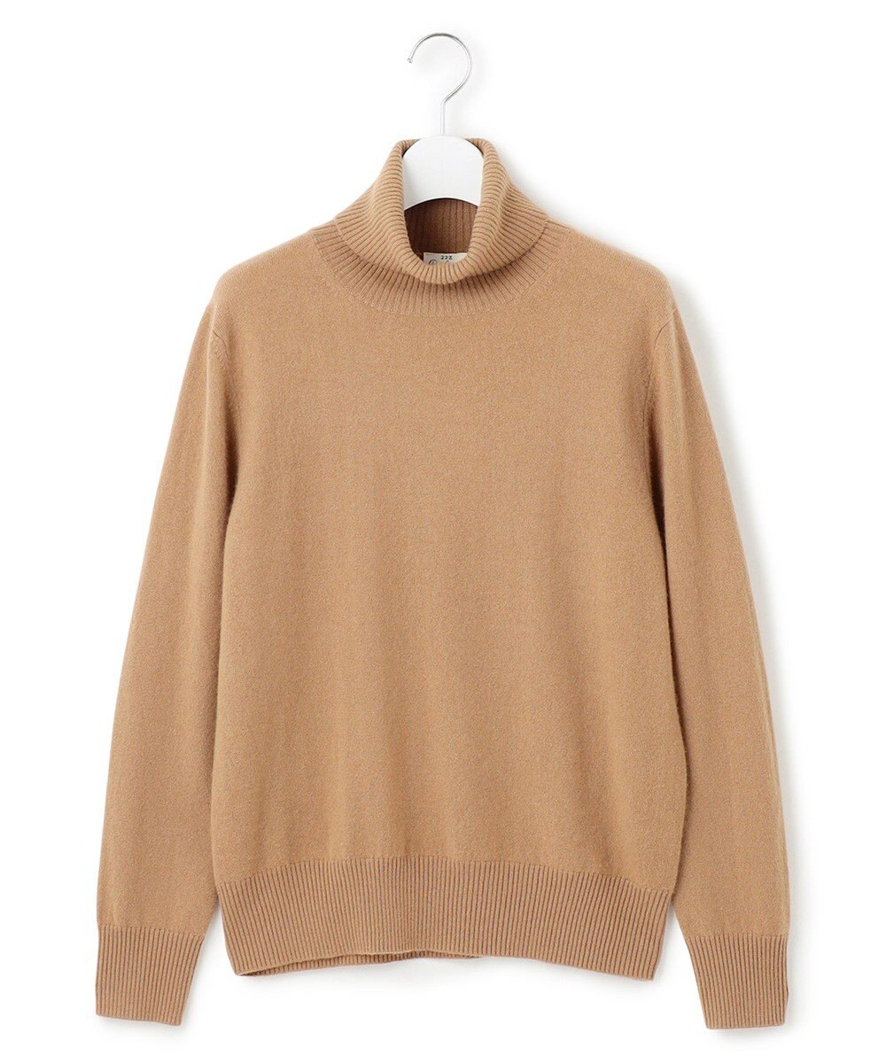 23区 L 【滝沢眞規子さん着用/Oggi掲載/洗える】ピュアカシミヤ タートルネック ニット 