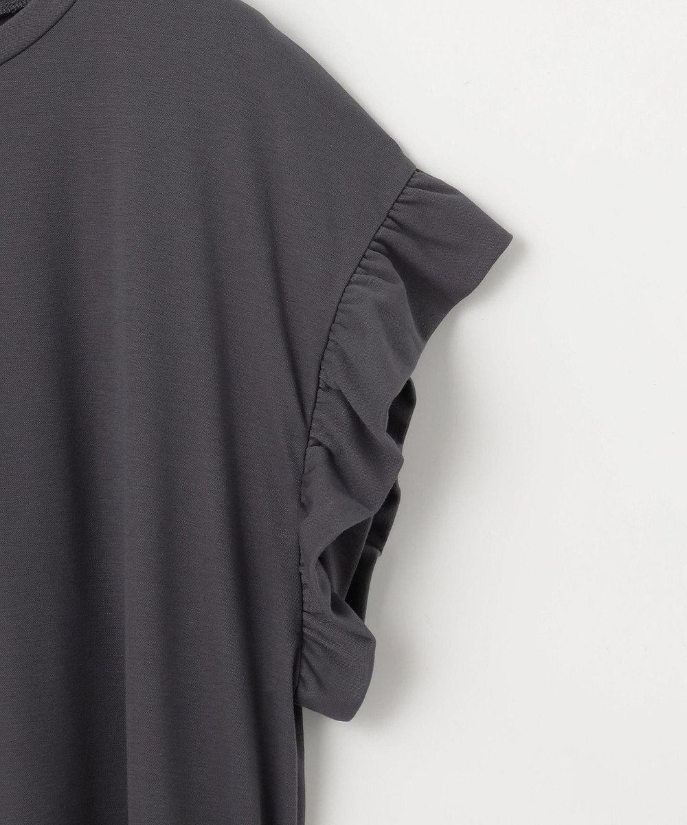 ANY ストレッチピケフリルTシャツ 