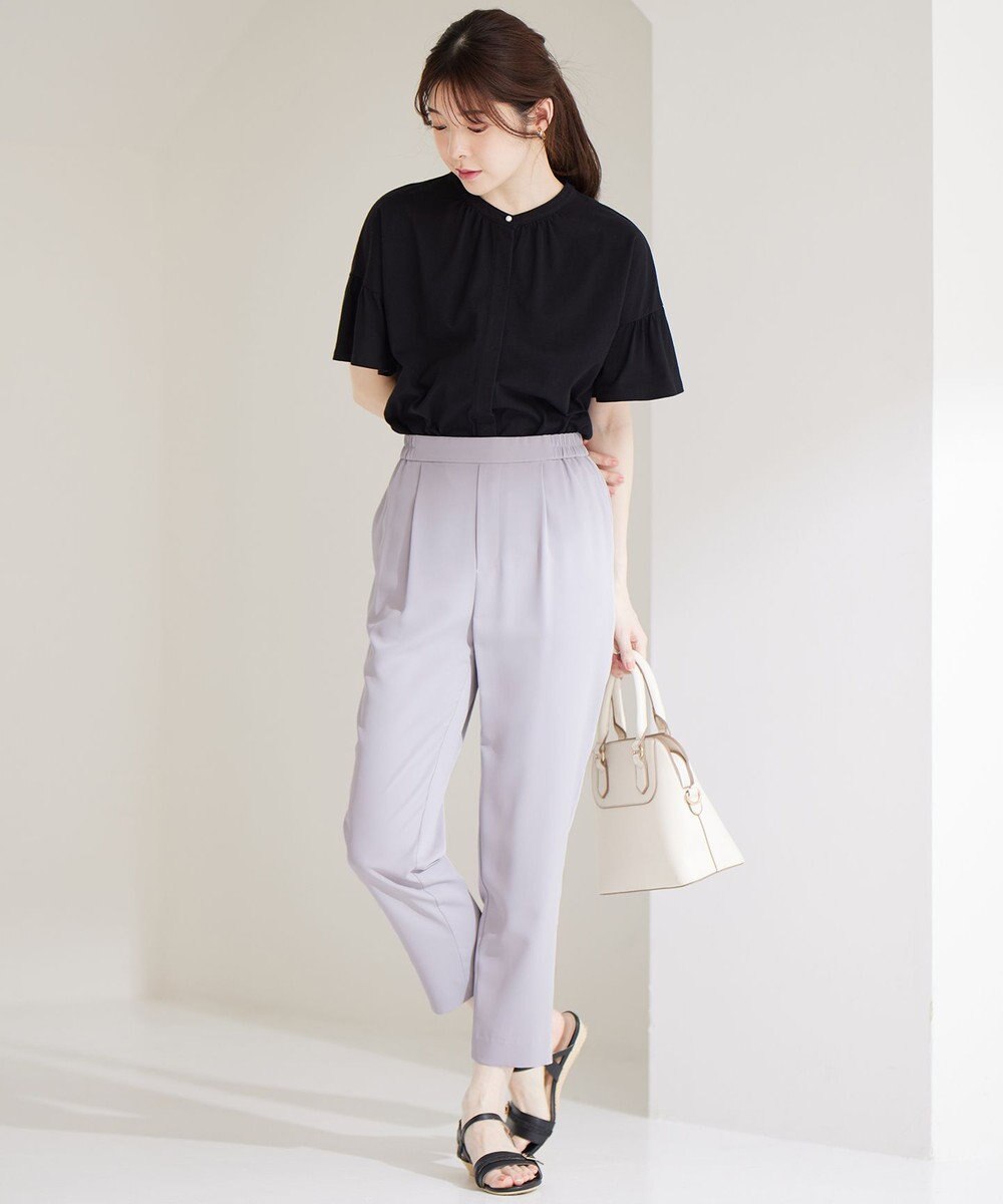 ANY SIS 【UVケア・接触冷感】汗ジミ防止加工カット ブラウス 