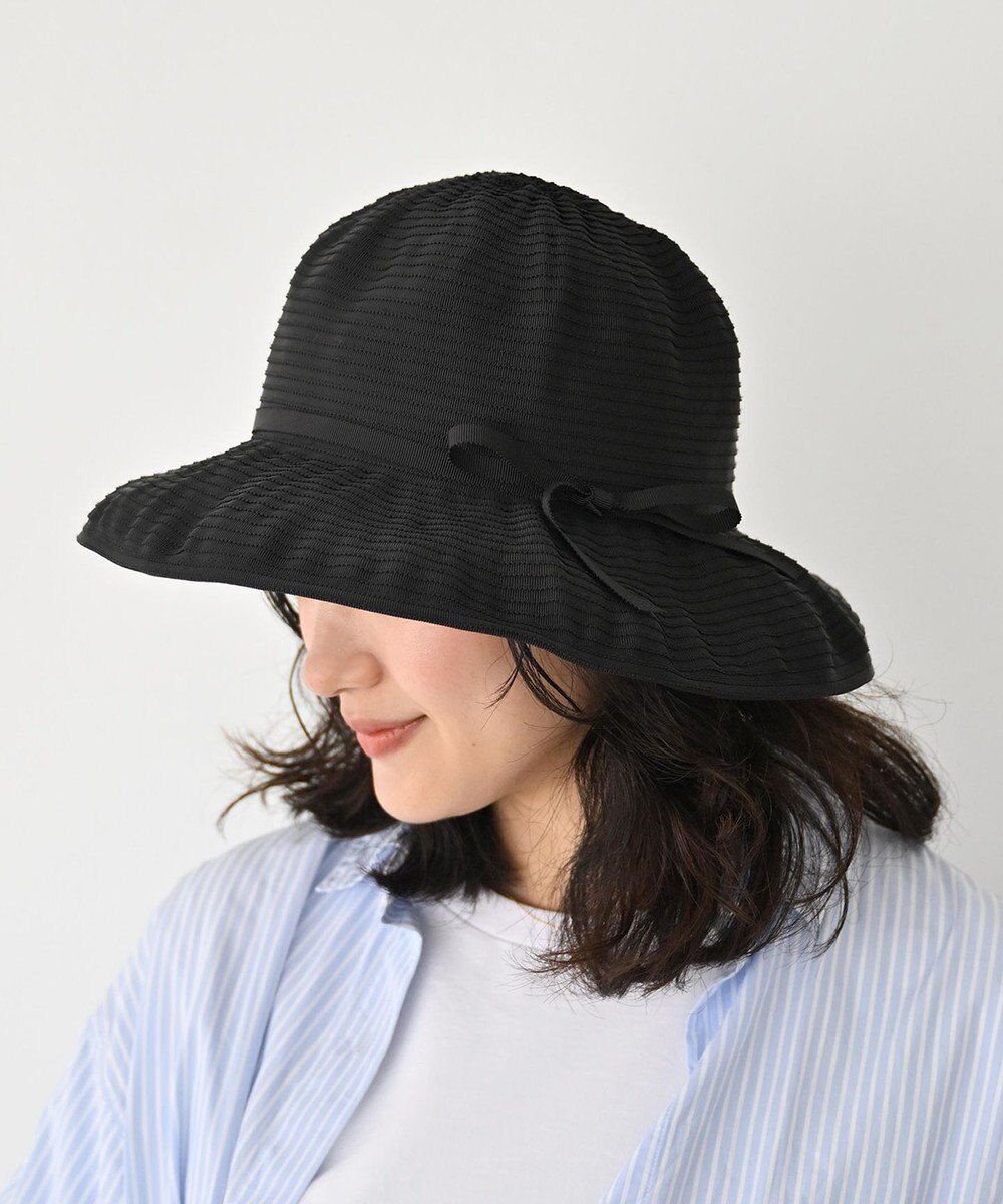 石田製帽 〈25SS新作〉グログランリボン ソフトハット 