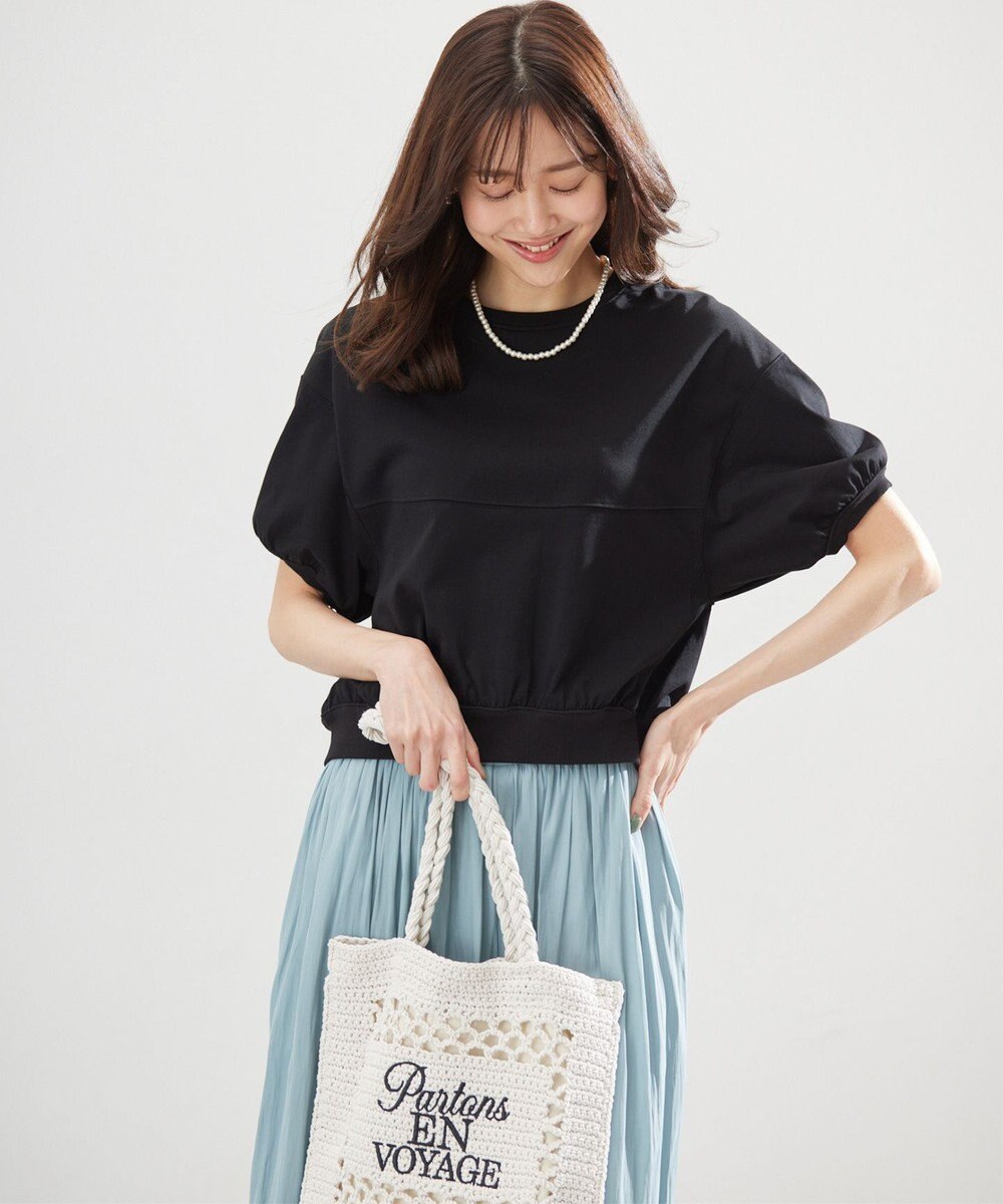 組曲 L 【WEB限定】クールプレーティング天竺スエットライク カットソー 