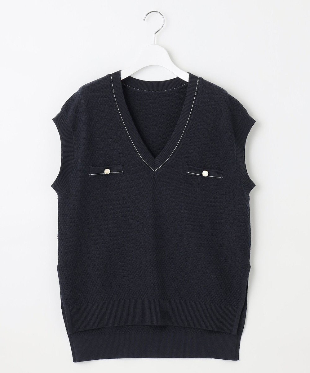 Feroux 【セットアイテム】2WAYリボンタイ ワンピース × ニット ベスト 