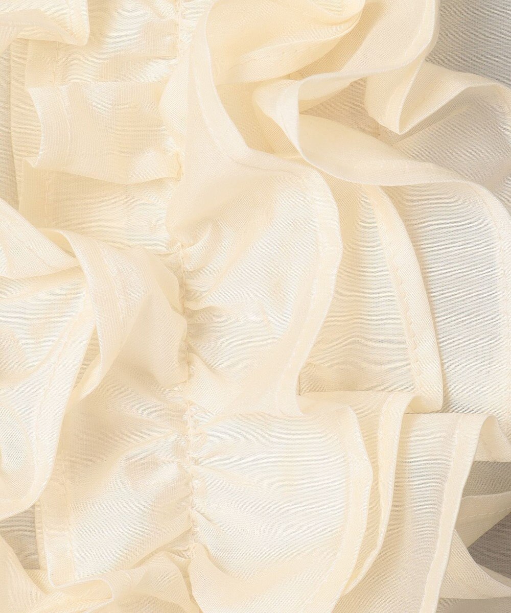 GRACE CONTINENTAL シアーラッフルロングドレス 