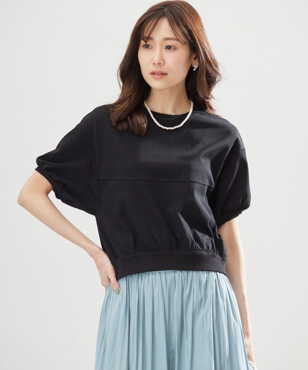 組曲 L 【WEB限定】クールプレーティング天竺スエットライク カットソー 