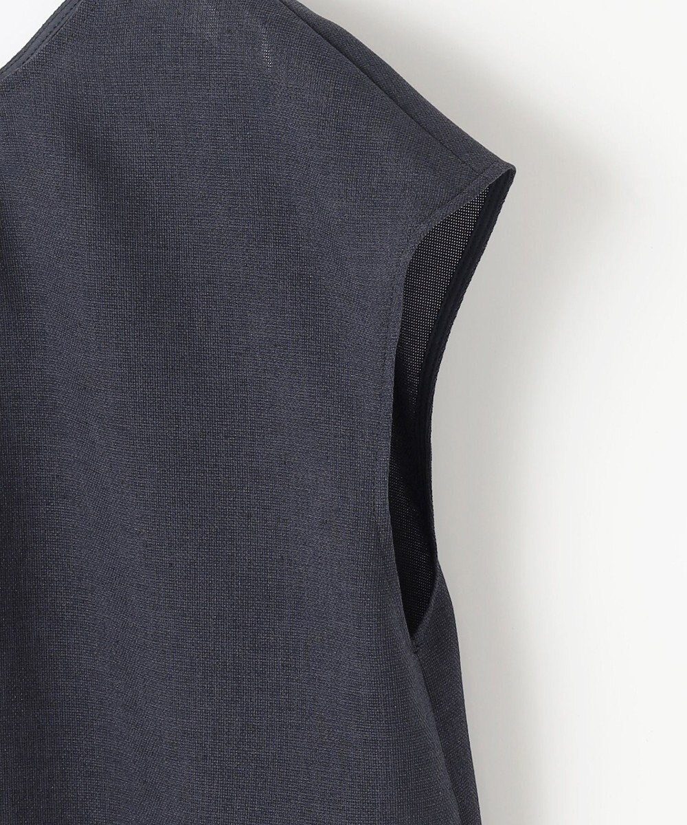 自由区 S 【洗える】ラスティックメッシュバックボウタイ ブラウス 