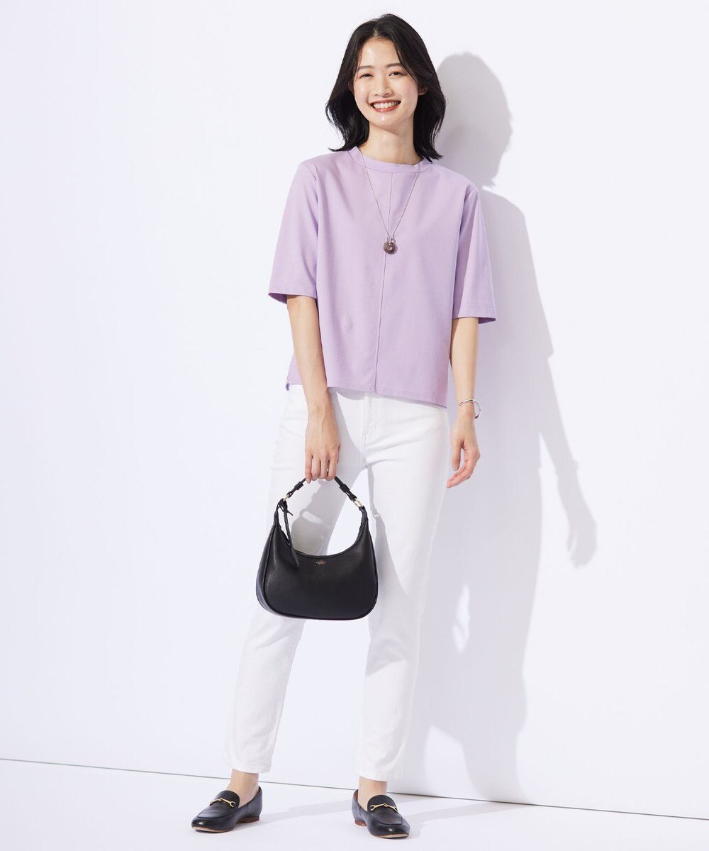 J.PRESS LADIES L TCポンチ モックネック カットソー 