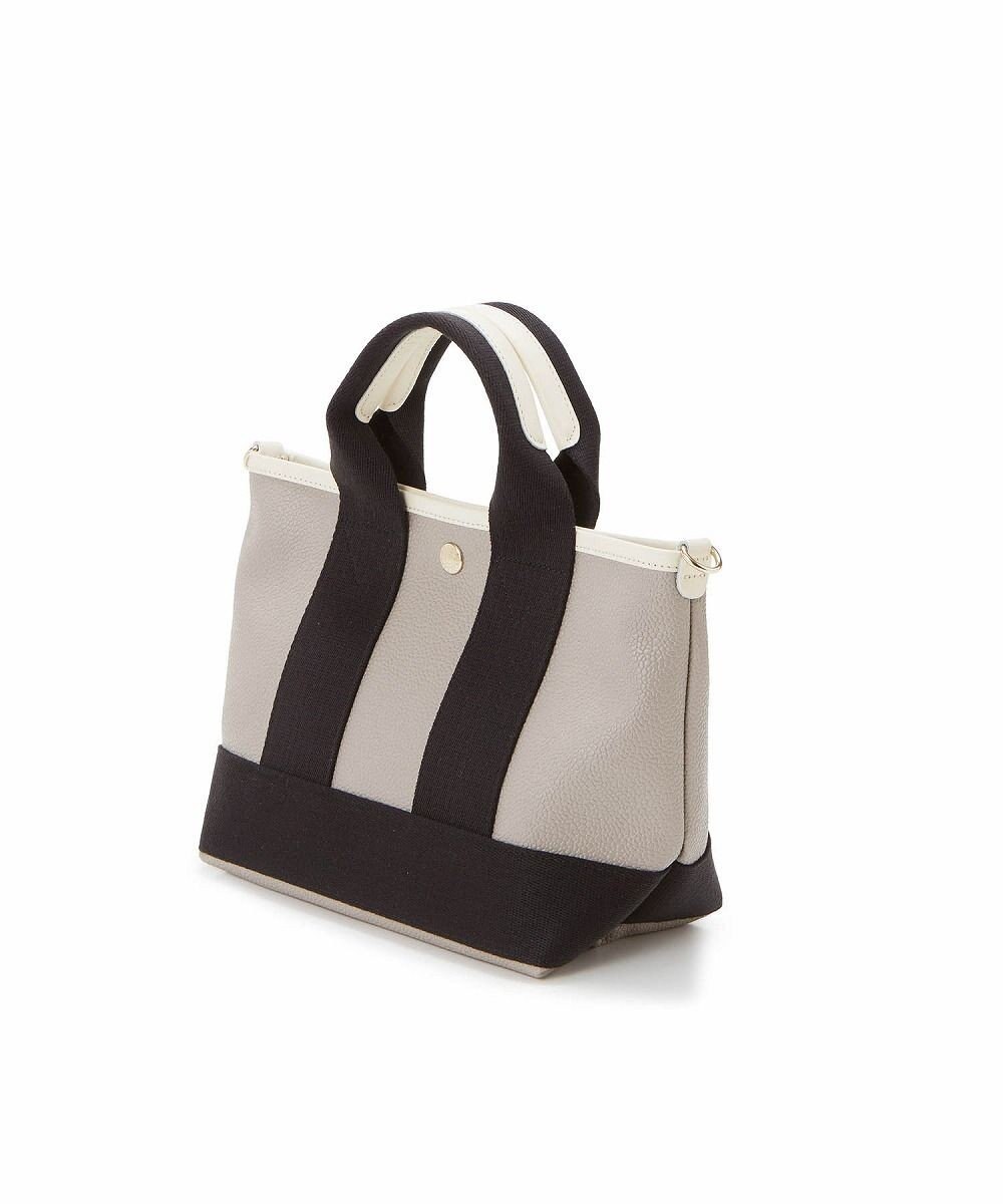 TOPKAPI 【Breath TOPKAPI】スコッチグレイン ネオレザー ミニ トート バッグ ショルダー付き S 