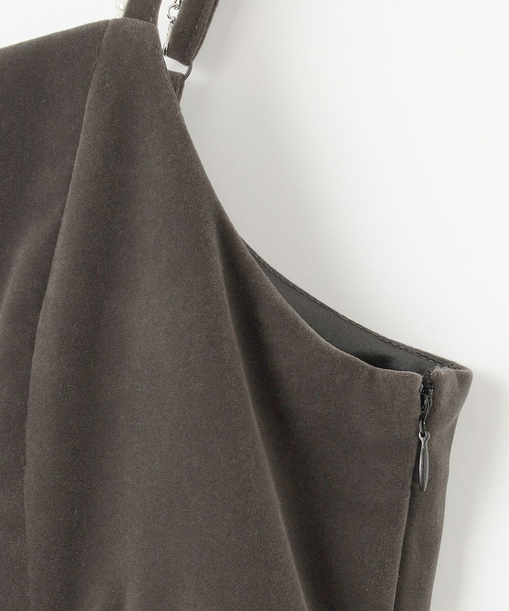 Feroux 【2WAY】パールストラップベロア ジャンスカ 