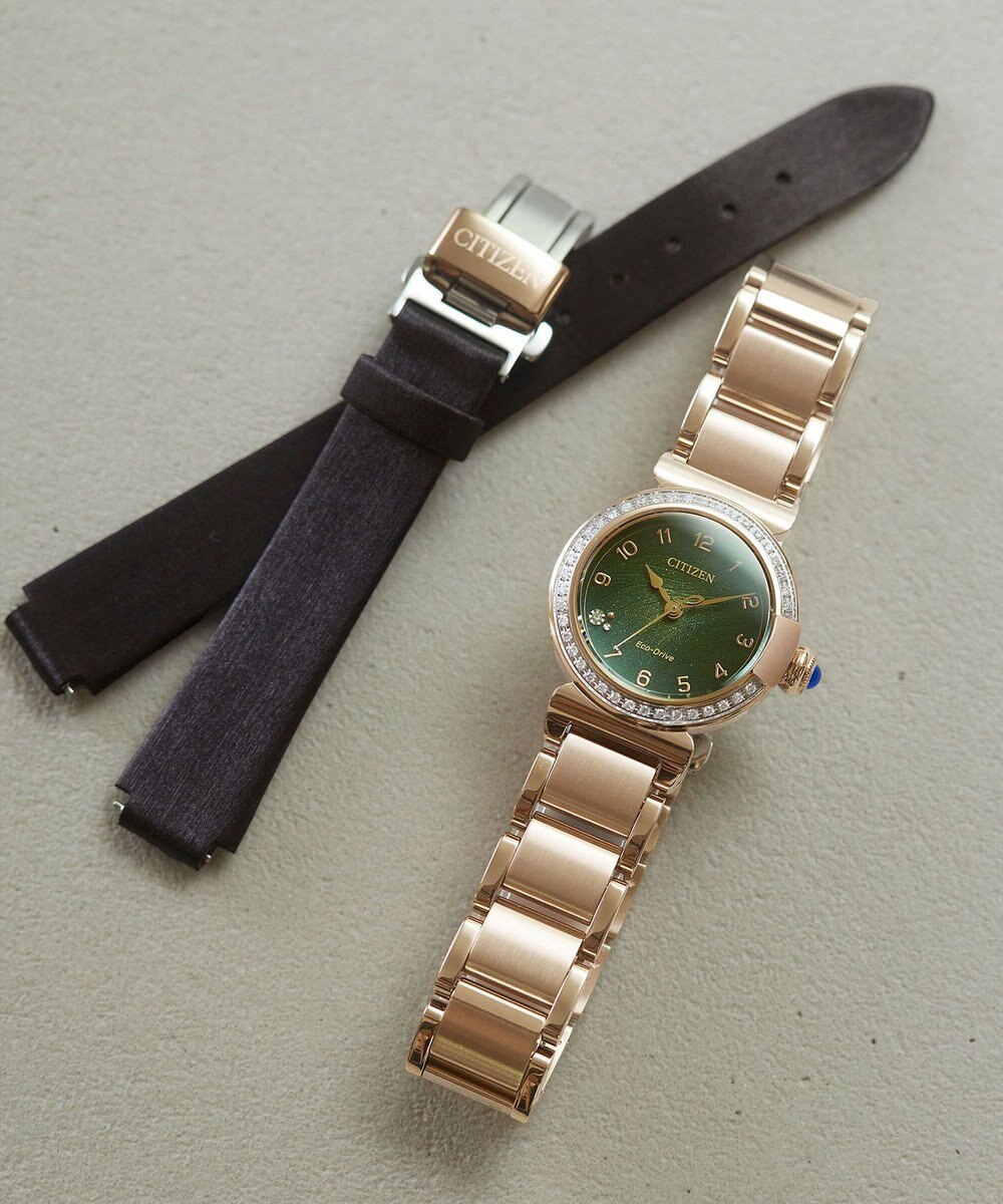 CITIZEN 【替えバンド付きウオッチ】スズランの葉の重なりを深みのあるグラデーションで表現した２way Model　CITIZEN L 