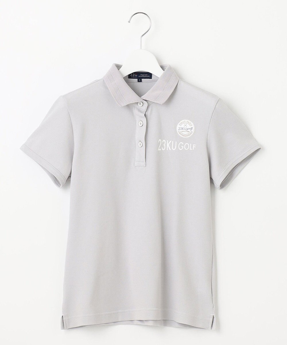 23区GOLF 【WOMEN】【吸水速乾/UVケア】ハニカムカノコ半袖ポロシャツ シンプルながらも機能的 