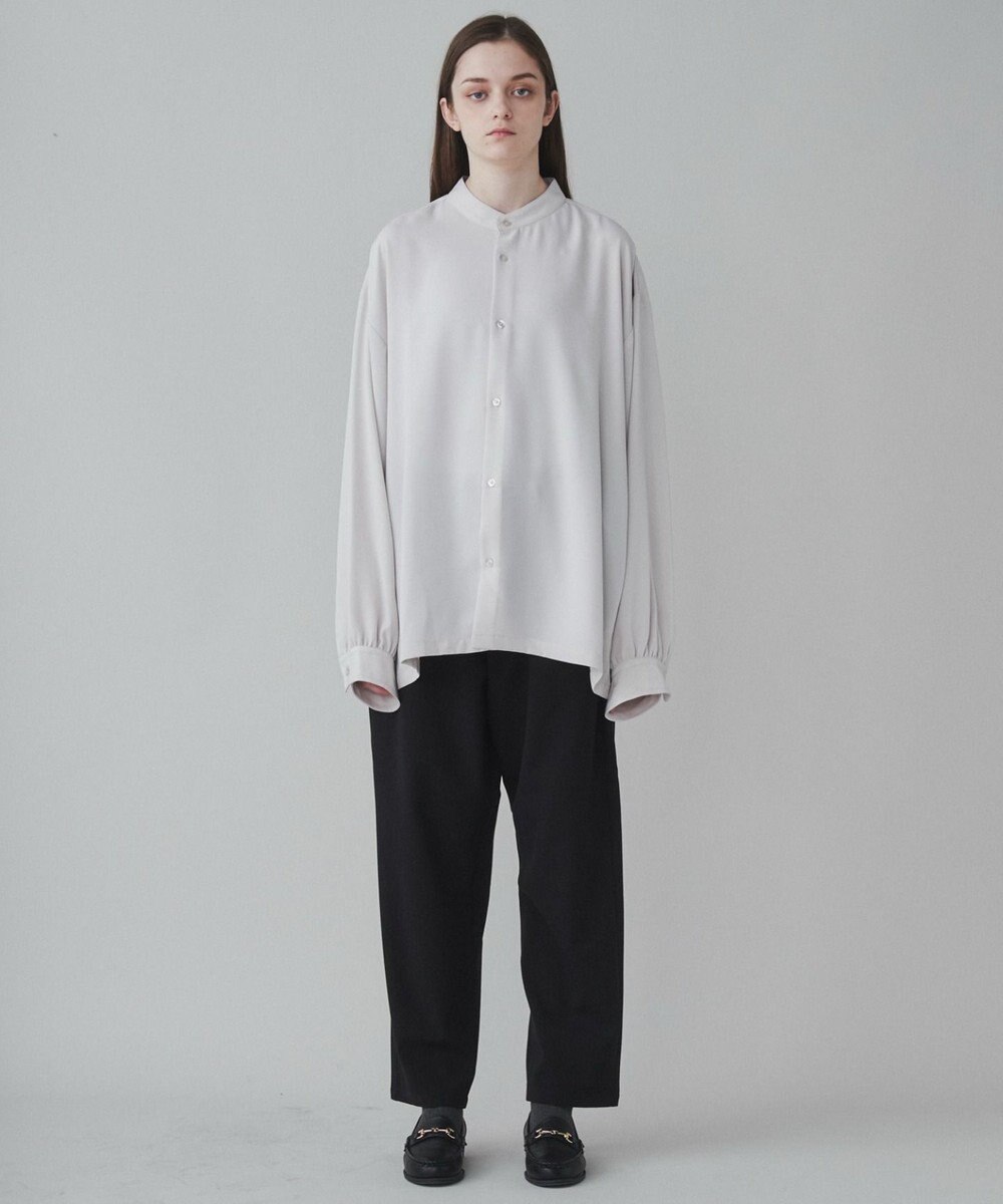 WEGO トロミBIGバンドカラーシャツ 