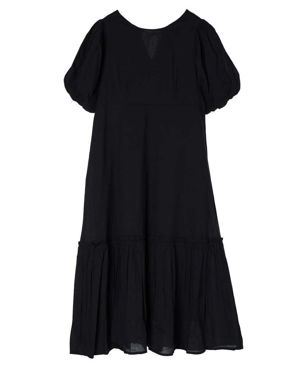 earth music&ecology コットンボイルパフスリーブワンピース 