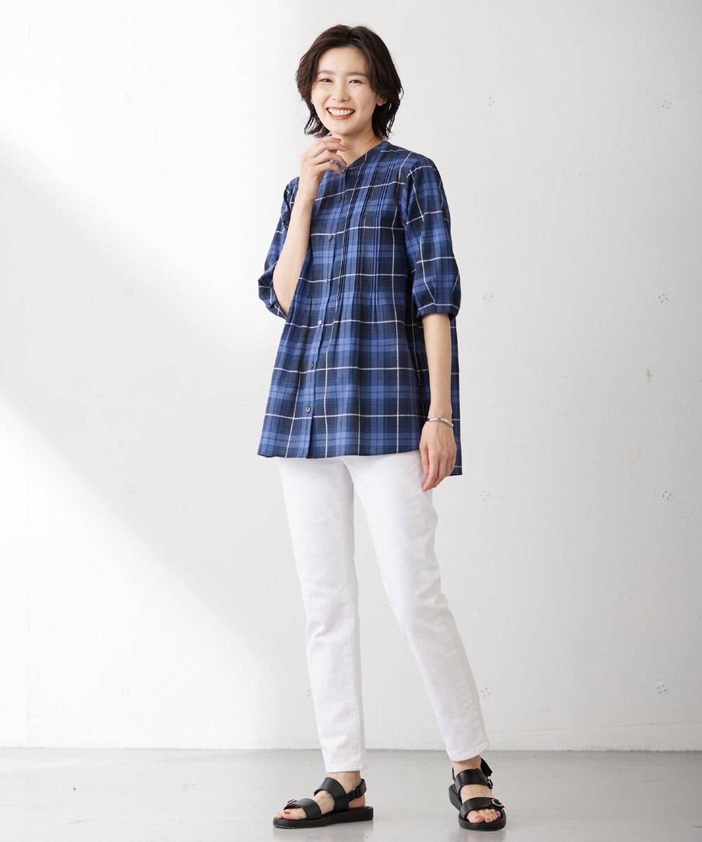 J.PRESS LADIES 【洗える】BASIC STRETCH DENIM スキニー パンツ 