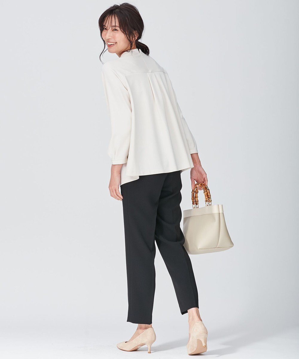 23区 トリアセダブルジョーゼット パンツ 