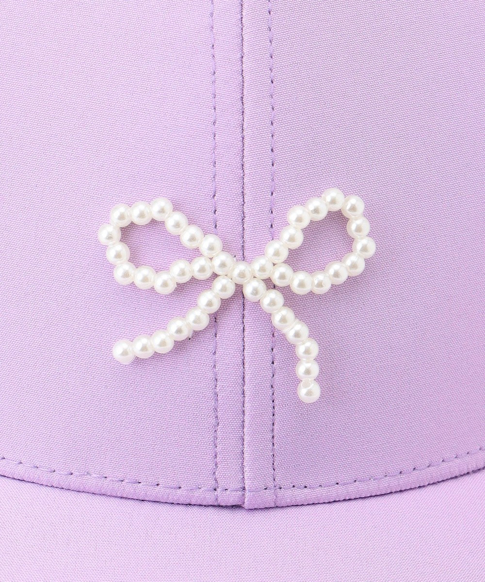 ANY KIDS 【日よけ付き】リボンキャップ 