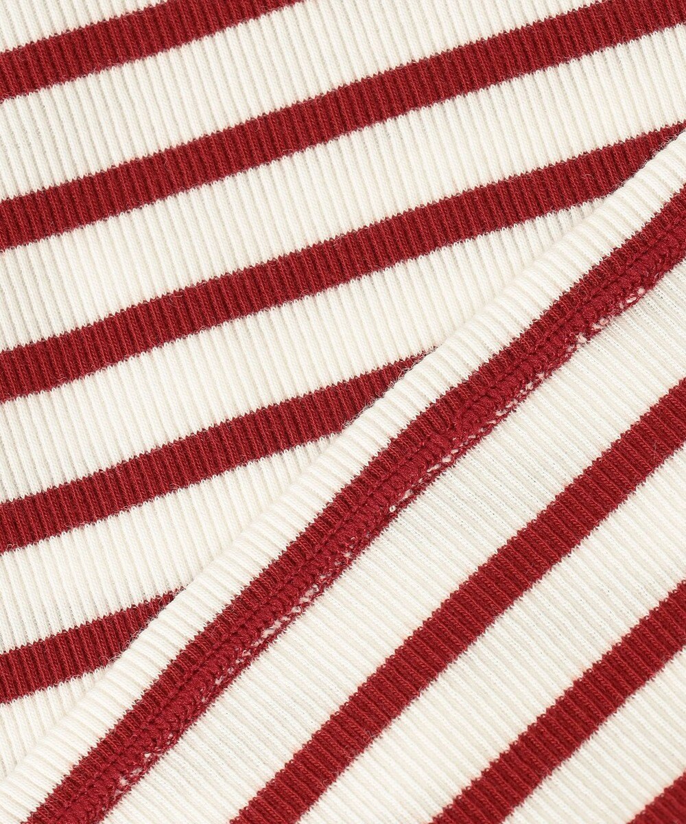 23区 S オーガニックコットンリブ タートルネック カットソー 