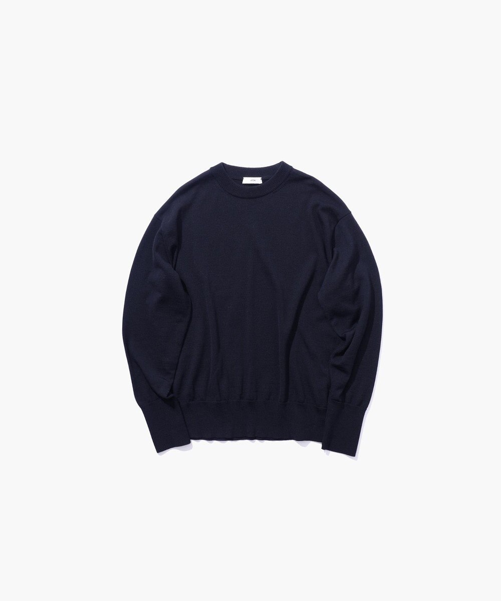 ATON WOOSTED WOOL | クルーネックセーター 