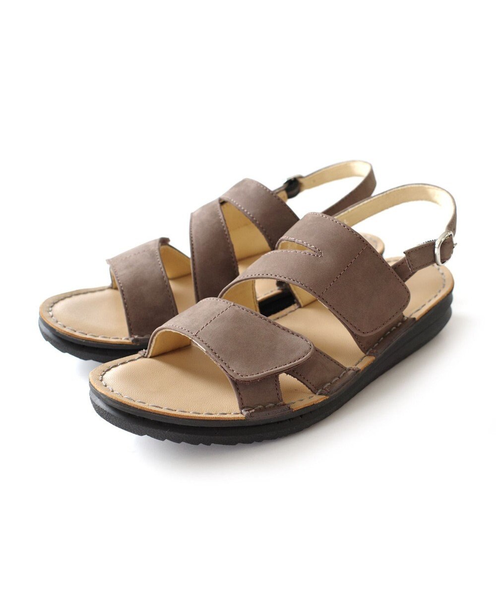 Pointer 本革 甲幅調整 マジックテープ付きサンダル 