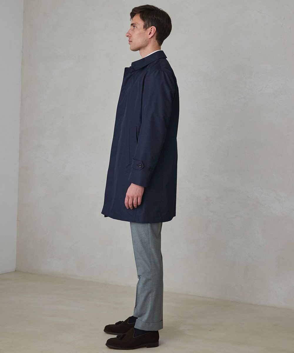 GOTAIRIKU ダウンライナー装着可【半裏仕様】メランジシャンブレー ステンカラースプリングコート 