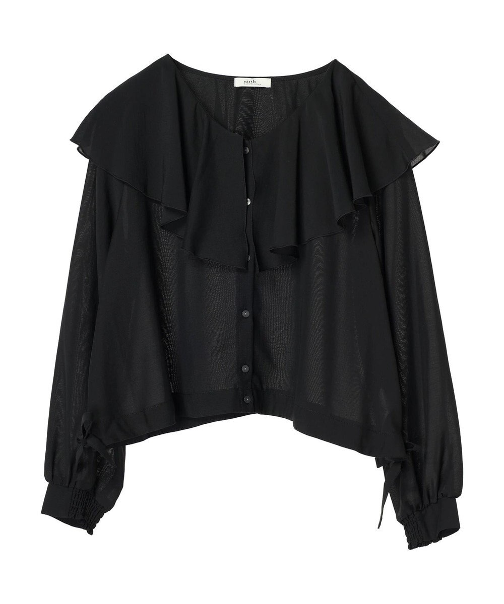 earth music&ecology ラッフルシアードロストブラウス 