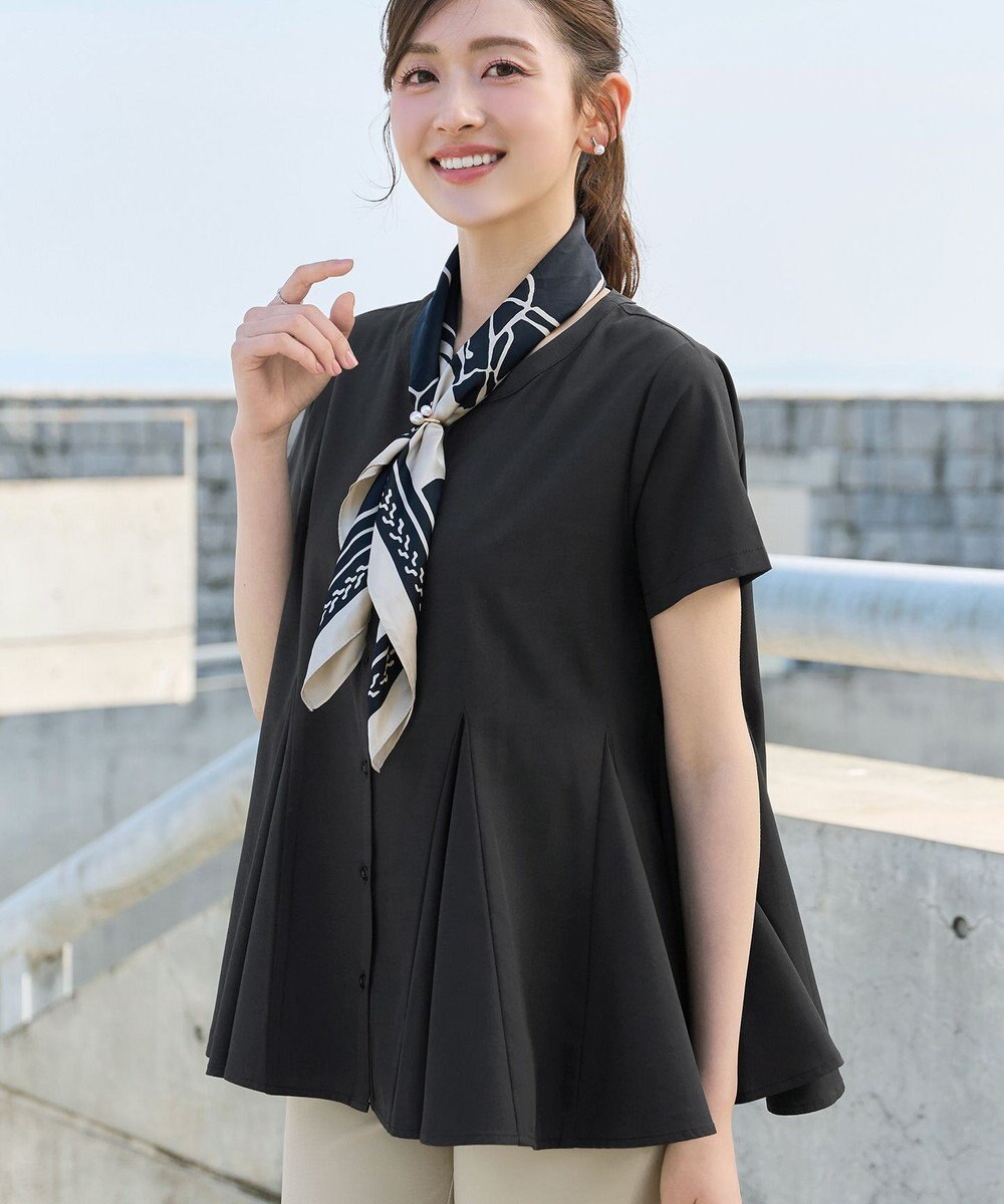 Tiaclasse ボリュームフレアブラウス 