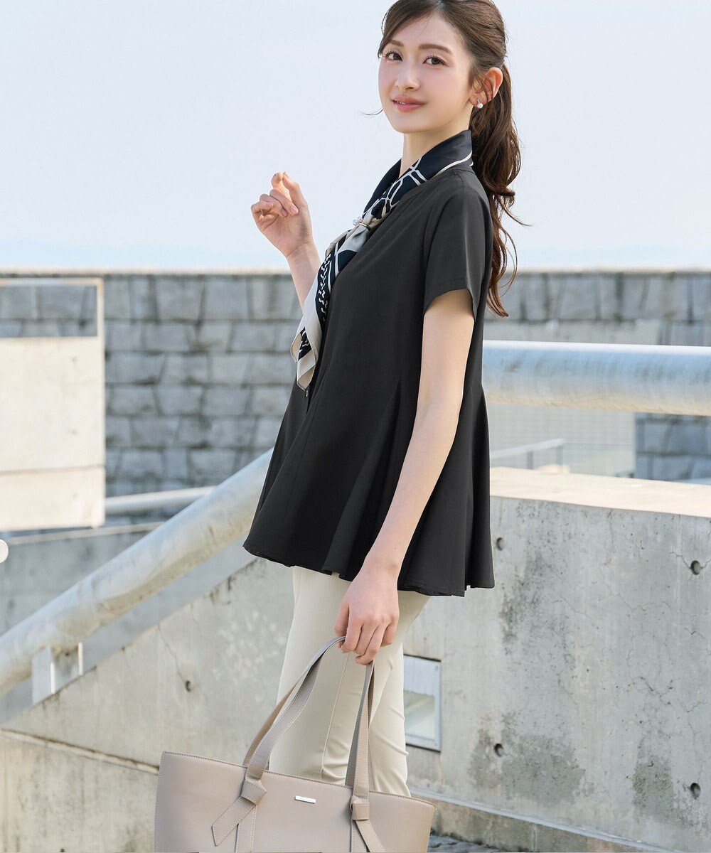 Tiaclasse ボリュームフレアブラウス 