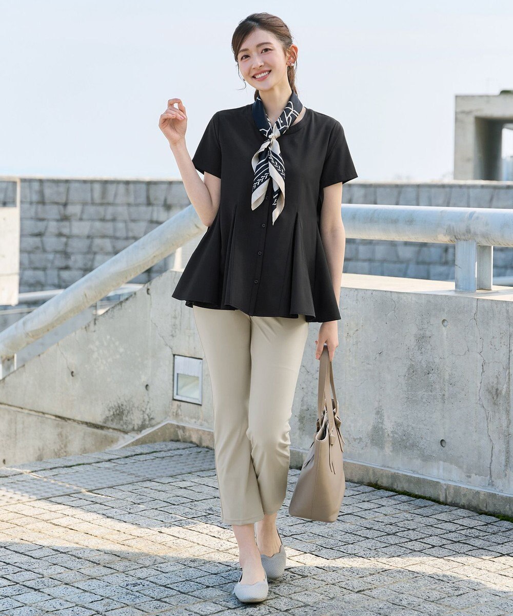 Tiaclasse ボリュームフレアブラウス 