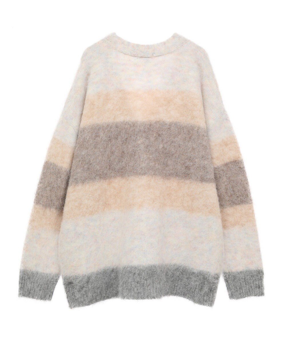 earth music&ecology グラデーション起毛ニットカーディガン 