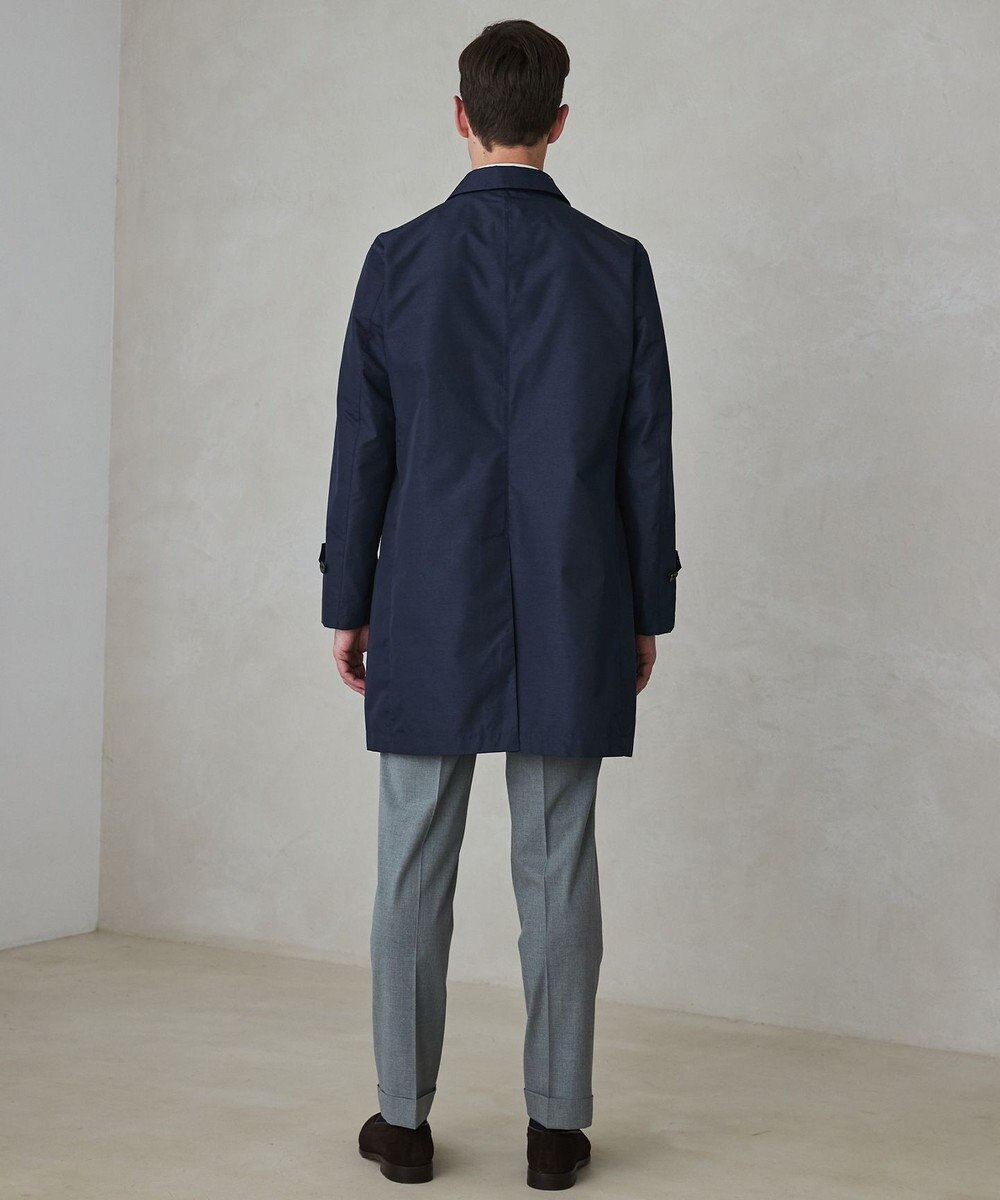 GOTAIRIKU ダウンライナー装着可【半裏仕様】メランジシャンブレー ステンカラースプリングコート 