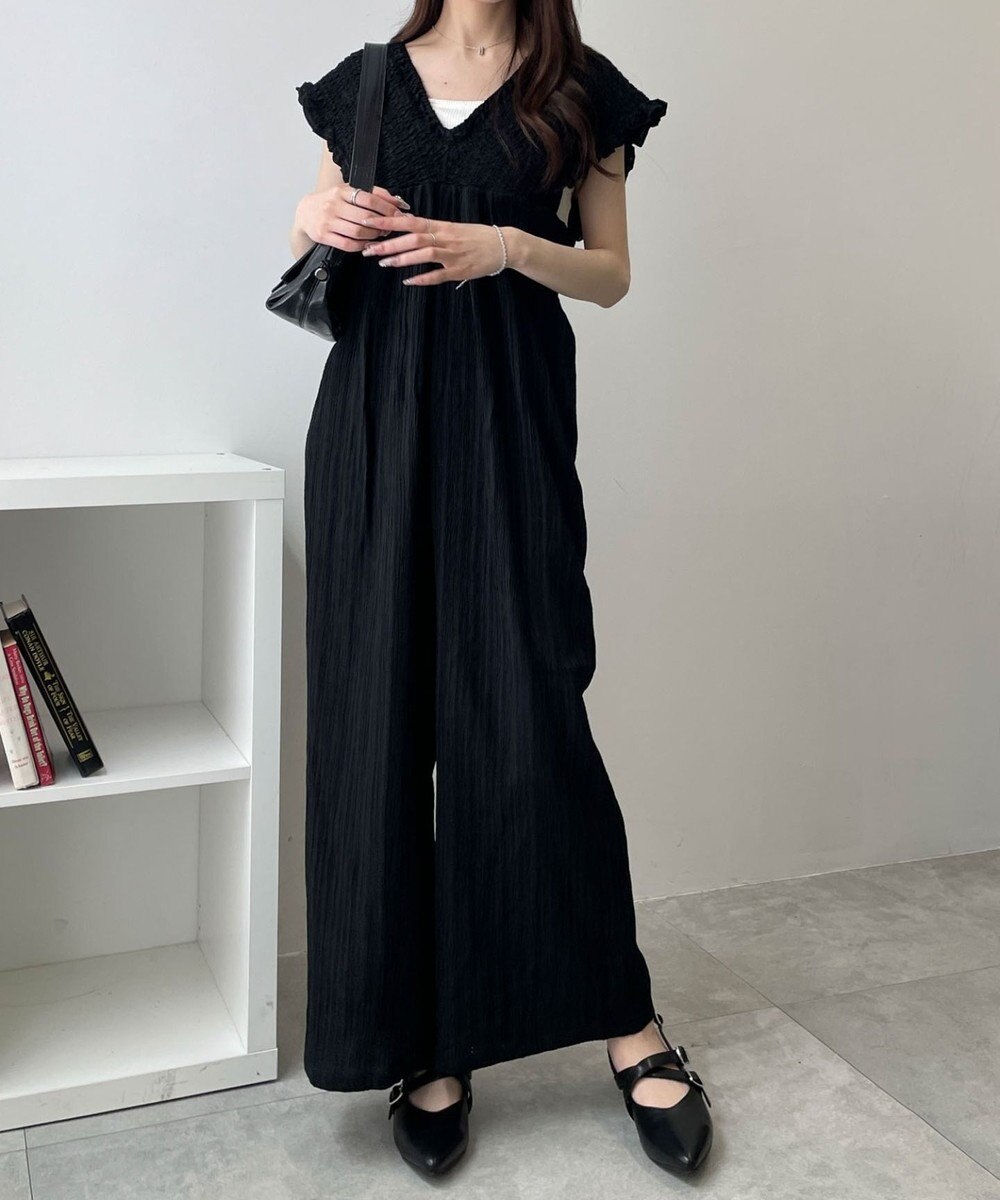 WEGO シャーリングサロペット 