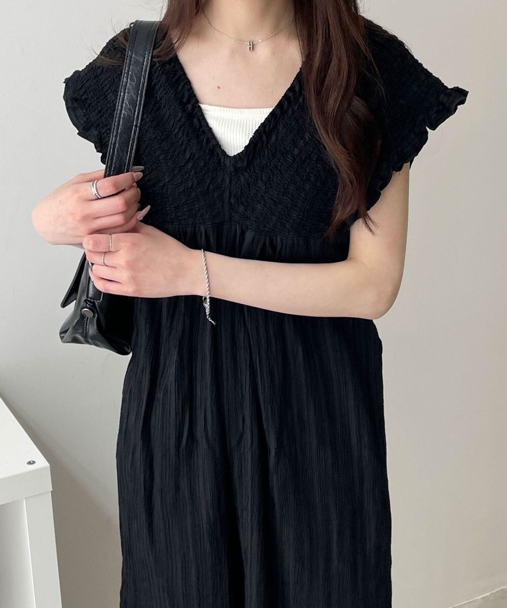 WEGO シャーリングサロペット 