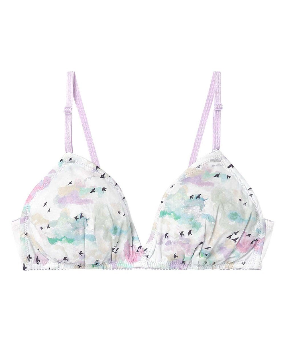 une nana cool MADE WITH LIBERTY FABRIC 【綿混】ノンワイヤーブラ 